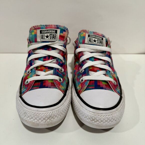 Converse Chuck Taylor Pixel Shoes  W6/M4 Pink Blue White Canvas Lace Up Sneakers - Picture 3 of 11